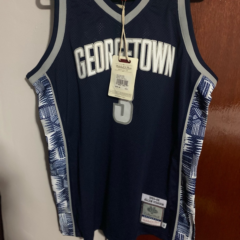 Authentic Allen Iverson Georgetown University Alternate 1995 Jersey